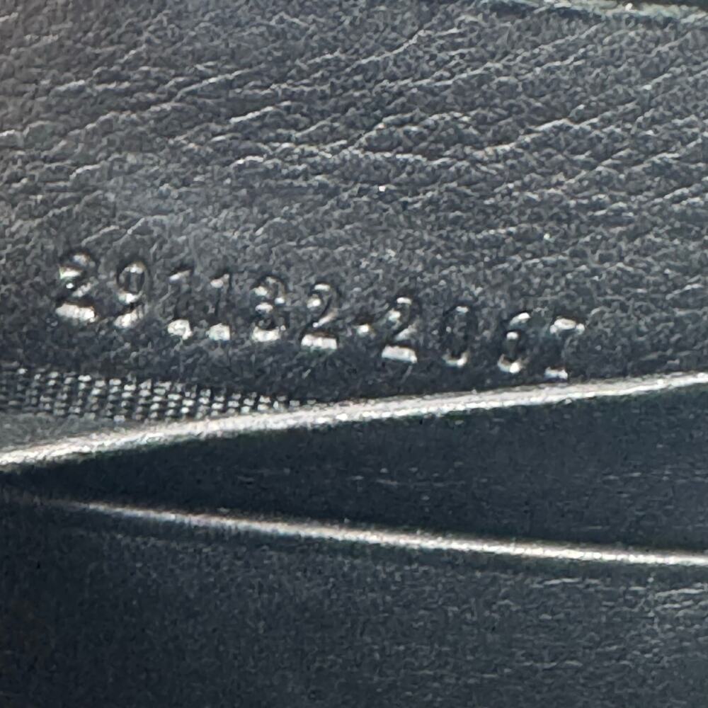 Gucci GG Guccissima Monogram Black Leather Zip Around Wallet with Double G Logo - Picture 7 of 11